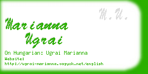 marianna ugrai business card